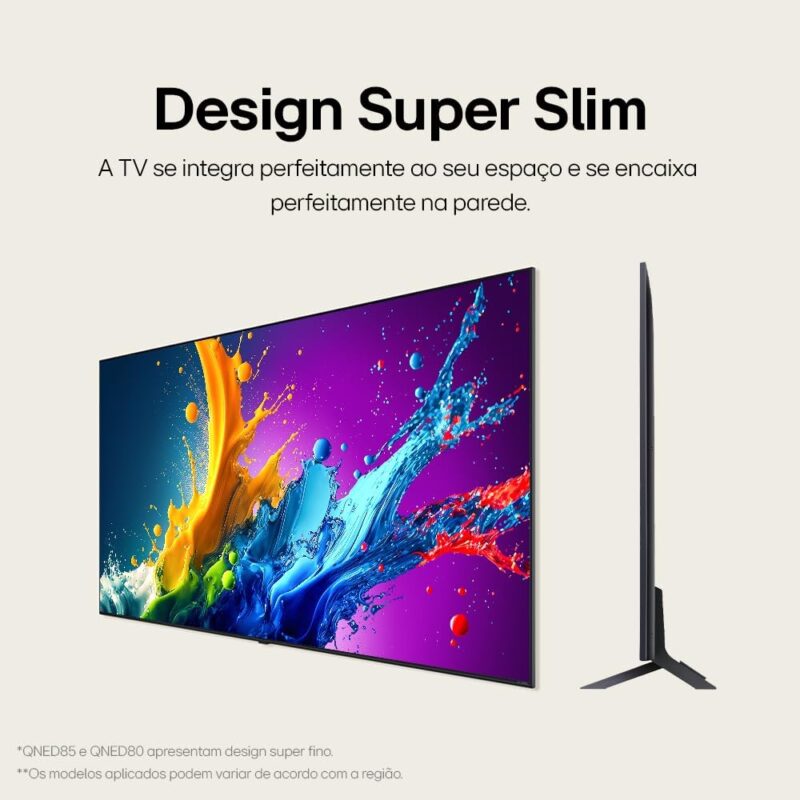 Smart TV 4K 65" LG QNED 65QNED80T