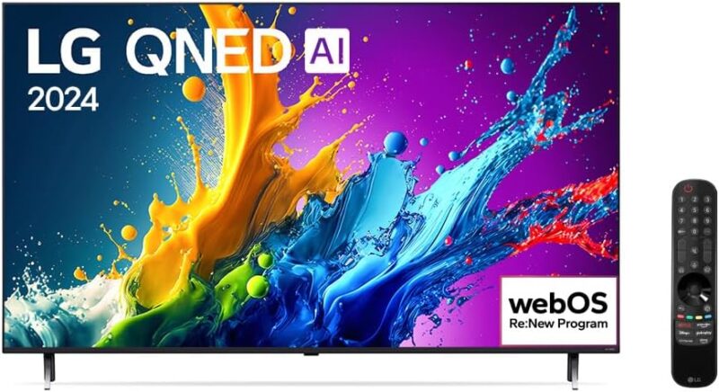 Smart TV 4K 65" LG QNED 65QNED80T