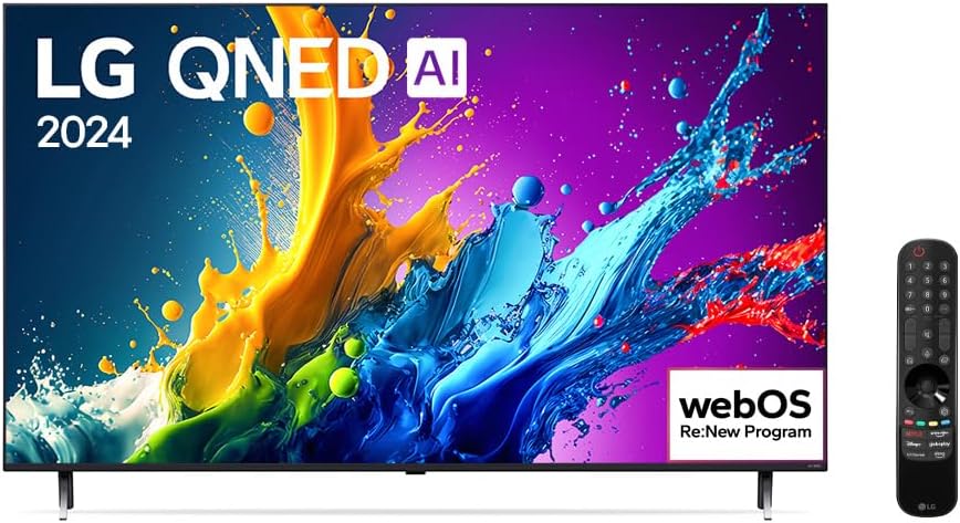 Smart TV 4K 65" LG QNED 65QNED80T